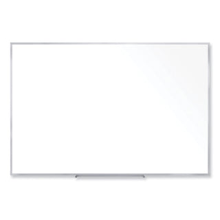Non-Magnetic Whiteboard with Aluminum Frame, 72.63 x 48.47, White Surface, Satin Aluminum Frame, Ships in 7-10 Business Days