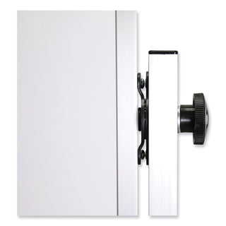 Reversible Magnetic Porcelain Whiteboard w/Satin Aluminum Frame, 101.25 x 78.25, White Surface, Ships in 7-10 Business Days