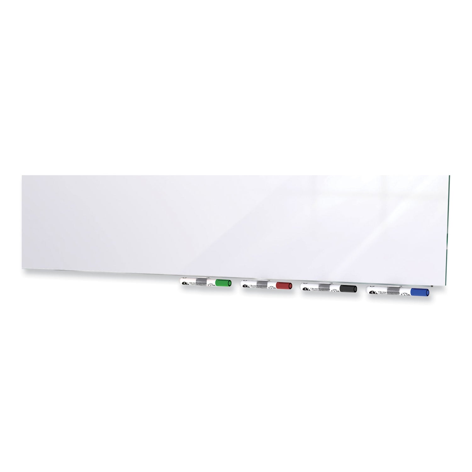 Aria Low Profile Magnetic Glass Whiteboard, 96 x 48, White Surface, Ships in 7-10 Business Days