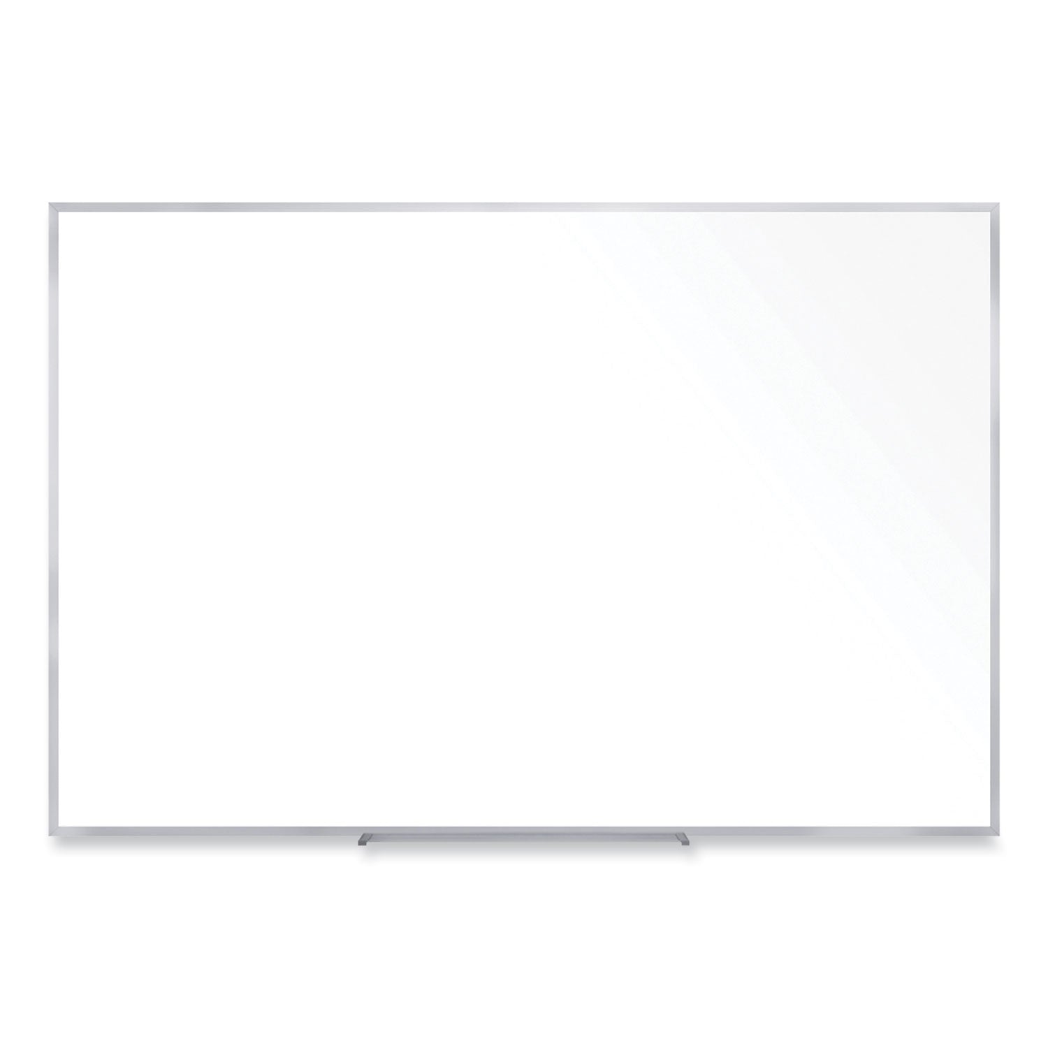 Non-Magnetic Whiteboard with Aluminum Frame, 96.63 x 48.47, White Surface, Satin Aluminum Frame, Ships in 7-10 Business Days