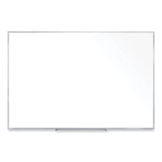 Non-Magnetic Whiteboard with Aluminum Frame, 96.63 x 48.47, White Surface, Satin Aluminum Frame, Ships in 7-10 Business Days