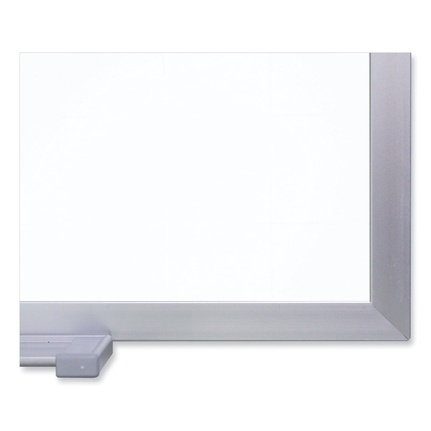 Magnetic Porcelain Whiteboard with Satin Aluminum Frame, 48.5 x 36.5, White Surface, Ships in 7-10 Business Days