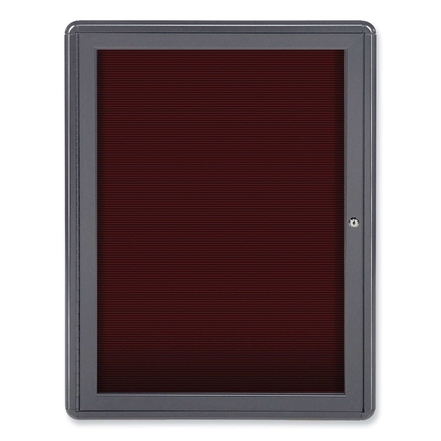 Enclosed Letterboard, 24.13 x 33.75, Gray Powder-Coated Aluminum Frame, Ships in 7-10 Business Days