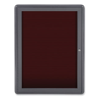 Enclosed Letterboard, 24.13 x 33.75, Gray Powder-Coated Aluminum Frame, Ships in 7-10 Business Days