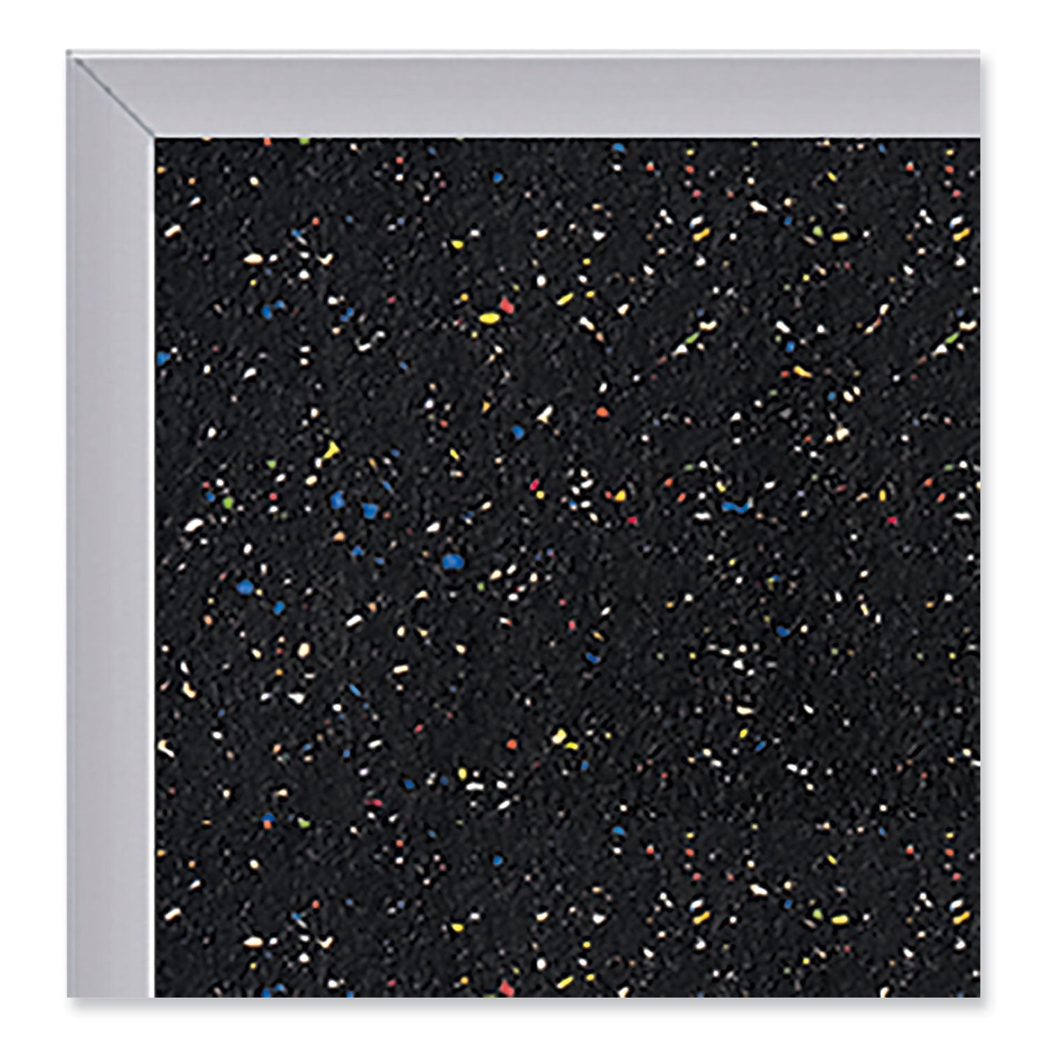Satin Aluminum-Frame Recycled Rubber Bulletin Boards, 120.5 x 48.5, Confetti Surface, Ships in 7-10 Business Days