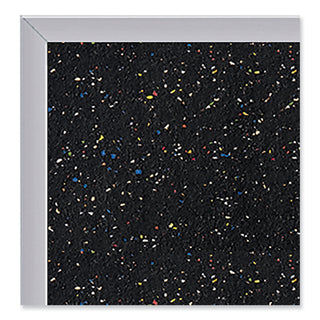 Satin Aluminum-Frame Recycled Rubber Bulletin Boards, 120.5 x 48.5, Confetti Surface, Ships in 7-10 Business Days