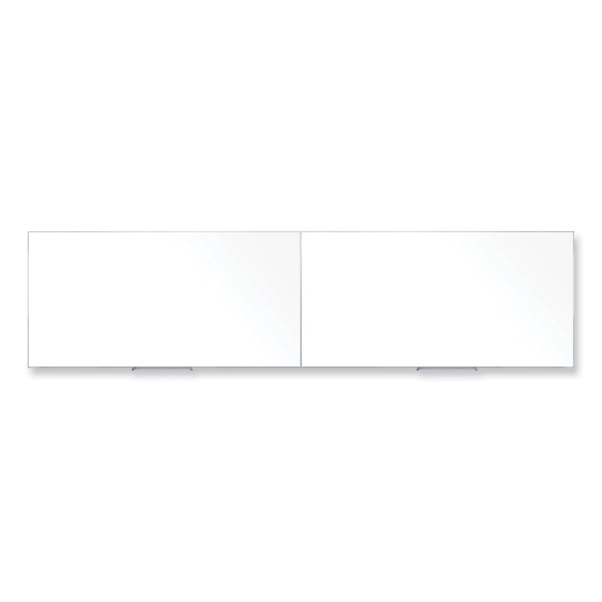 Magnetic Porcelain Whiteboard with Satin Aluminum Frame, 193 x 48.5, White Surface, Ships in 7-10 Business Days
