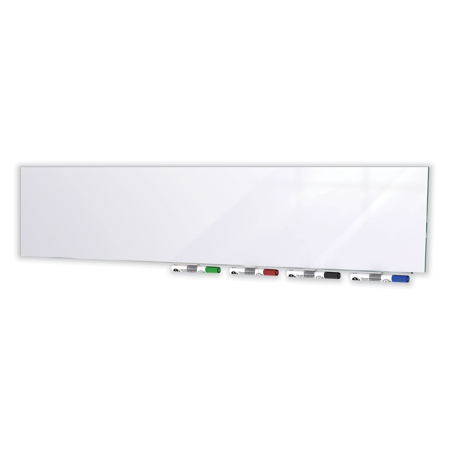 Aria Low Profile Magnetic Glass Whiteboard, 36 x 24, White Surface, Ships in 7-10 Business Days