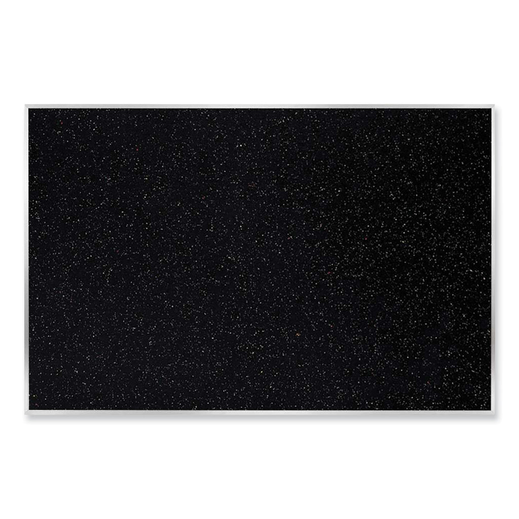 Satin Aluminum-Frame Recycled Rubber Bulletin Boards, 72.5 x 48.5, Confetti Surface, Ships in 7-10 Business Days