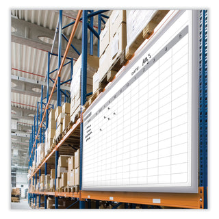 In/Out Magnetic Whiteboard, 96.5 x 48.5, White/Gray Surface, Satin Aluminum Frame, Ships in 7-10 Business Days