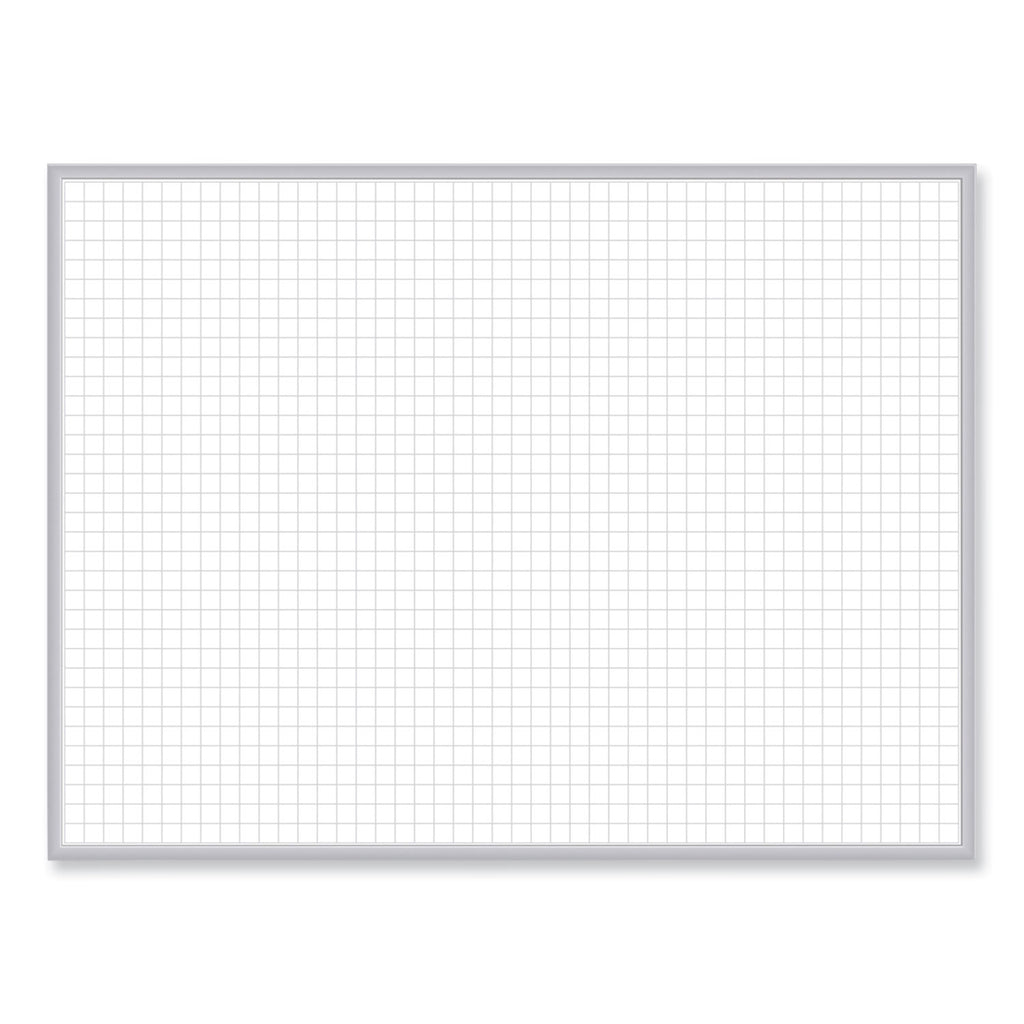 Non-Magnetic Whiteboard with Aluminum Frame, 48 x 35.81, White Surface, Satin Aluminum Frame, Ships in 7-10 Business Days