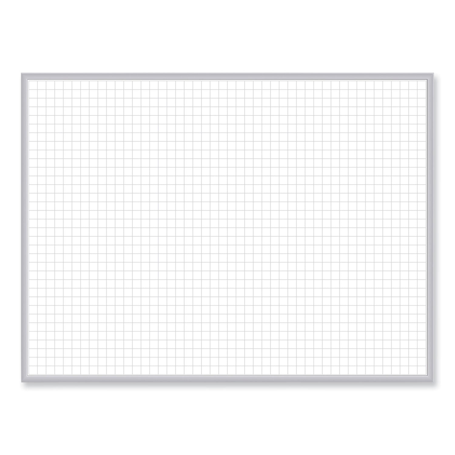 Non-Magnetic Whiteboard with Aluminum Frame, 48 x 35.81, White Surface, Satin Aluminum Frame, Ships in 7-10 Business Days