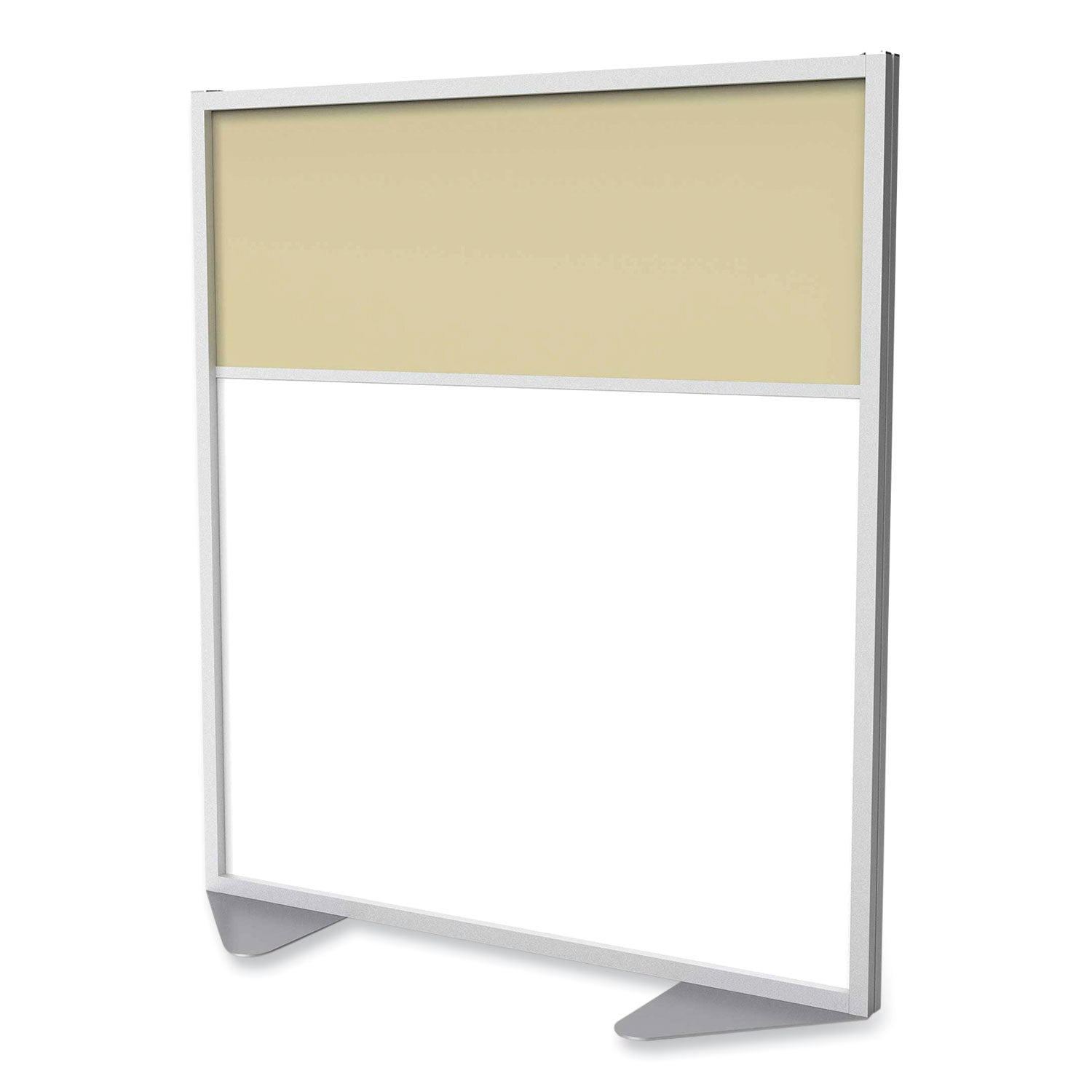floor-partition-with-aluminum-frame-and-2-split-panel-infill-4806-x-204-x-5386-white-carmel-ships-in-7-10-business-days_ghemp5448208a - 1