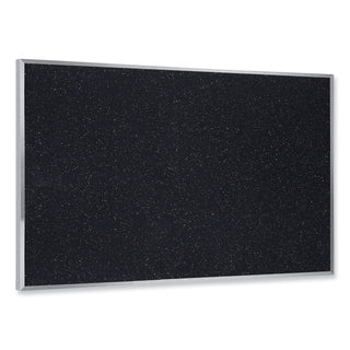 Aluminum-Frame Recycled Rubber Bulletin Boards, 36 x 24, Confetti Surface, Satin Aluminum Frame, Ships in 7-10 Business Days