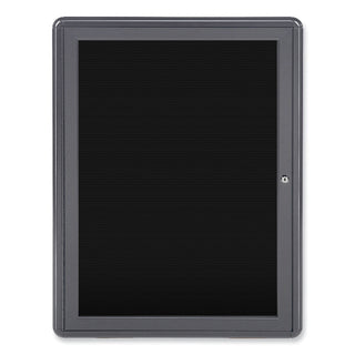 Enclosed Letterboard, 24.13 x 33.75, Gray Powder-Coated Aluminum Frame, Ships in 7-10 Business Days