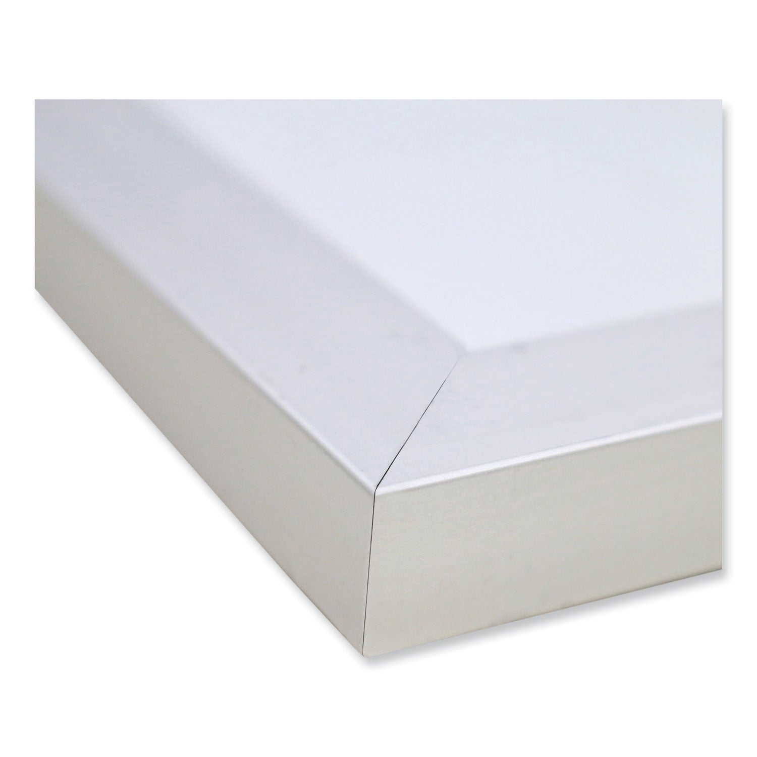 Magnetic Porcelain Whiteboard with Satin Aluminum Frame, 72.5 x 48.5, White Surface, Ships in 7-10 Business Days