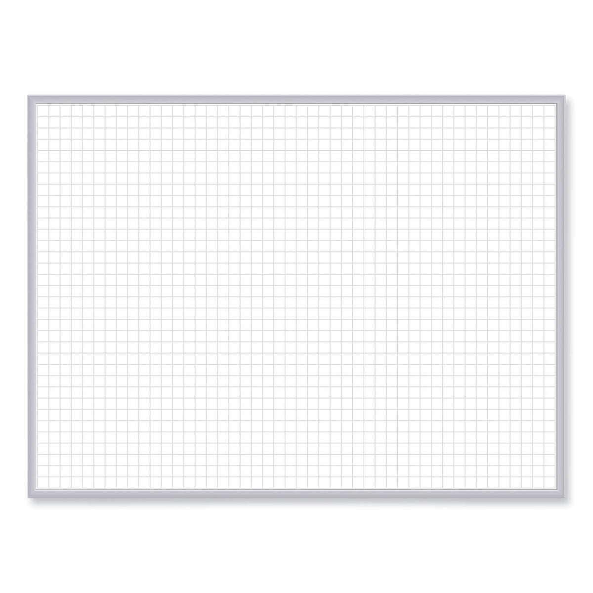 Magnetic Porcelain Whiteboard with Satin Aluminum Frame, 36.5 x 60.5, White Surface, Ships in 7-10 Business Days