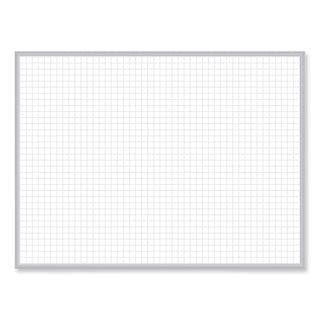 Magnetic Porcelain Whiteboard with Satin Aluminum Frame, 36.5 x 60.5, White Surface, Ships in 7-10 Business Days