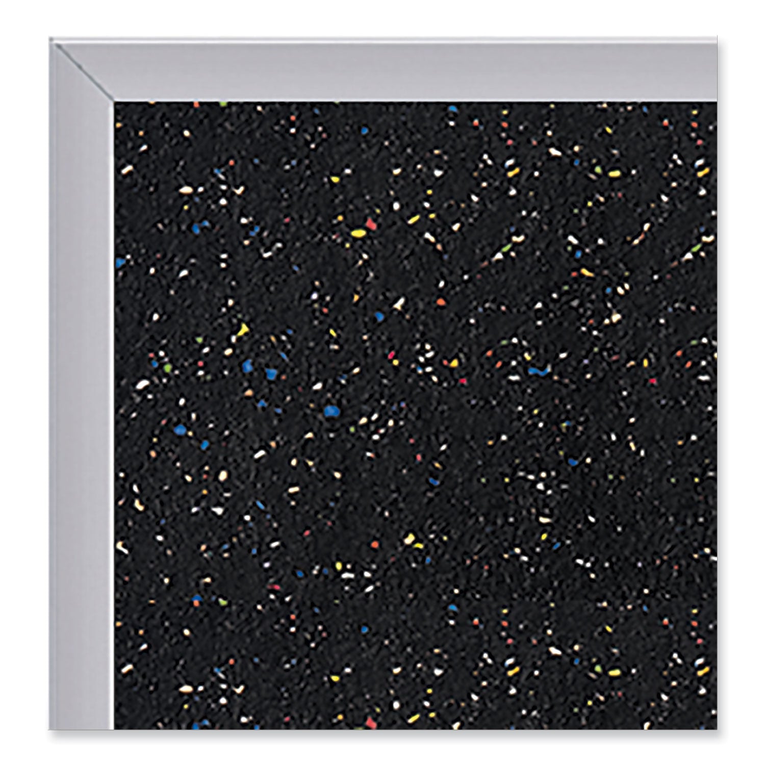 Satin Aluminum-Frame Recycled Rubber Bulletin Boards, 96.5 x 48.5, Confetti Surface, Ships in 7-10 Business Days