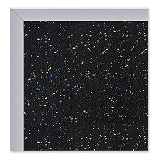 Satin Aluminum-Frame Recycled Rubber Bulletin Boards, 96.5 x 48.5, Confetti Surface, Ships in 7-10 Business Days