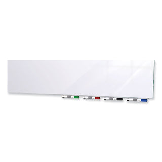 Aria Low Profile Magnetic Glass Whiteboard, 72 x 48, White Surface, Ships in 7-10 Business Days