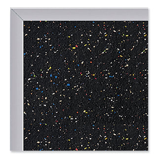 Satin Aluminum-Frame Recycled Rubber Bulletin Boards, 72.5 x 48.5, Confetti Surface, Ships in 7-10 Business Days