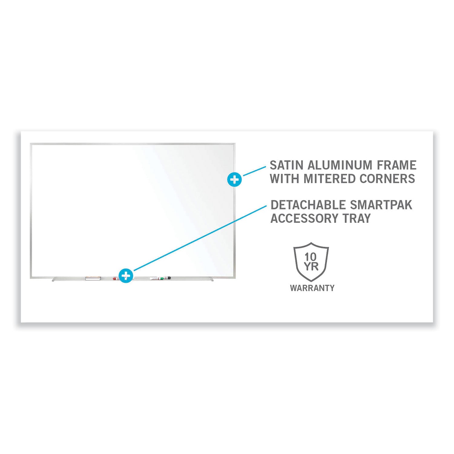 non-magnetic-whiteboard-with-aluminum-frame-6063-x-3644-white-surface-satin-aluminum-frame-ships-in-7-10-business-days_ghem2354 - 3