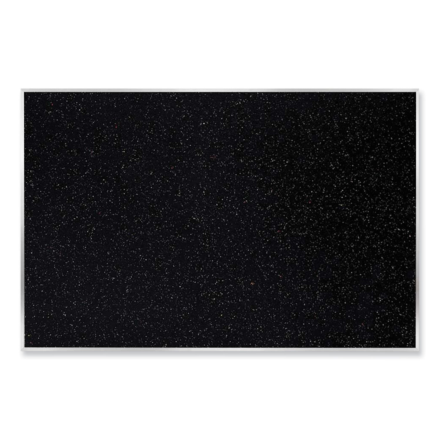 Satin Aluminum-Frame Recycled Rubber Bulletin Boards, 60.5 x 36.5, Confetti Surface, Ships in 7-10 Business Days