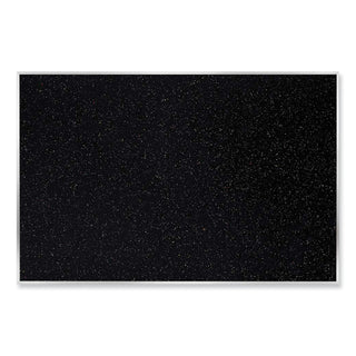 Satin Aluminum-Frame Recycled Rubber Bulletin Boards, 60.5 x 36.5, Confetti Surface, Ships in 7-10 Business Days