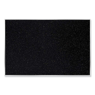 Satin Aluminum-Frame Recycled Rubber Bulletin Boards, 144.5 x 48.5, Confetti Surface, Ships in 7-10 Business Days