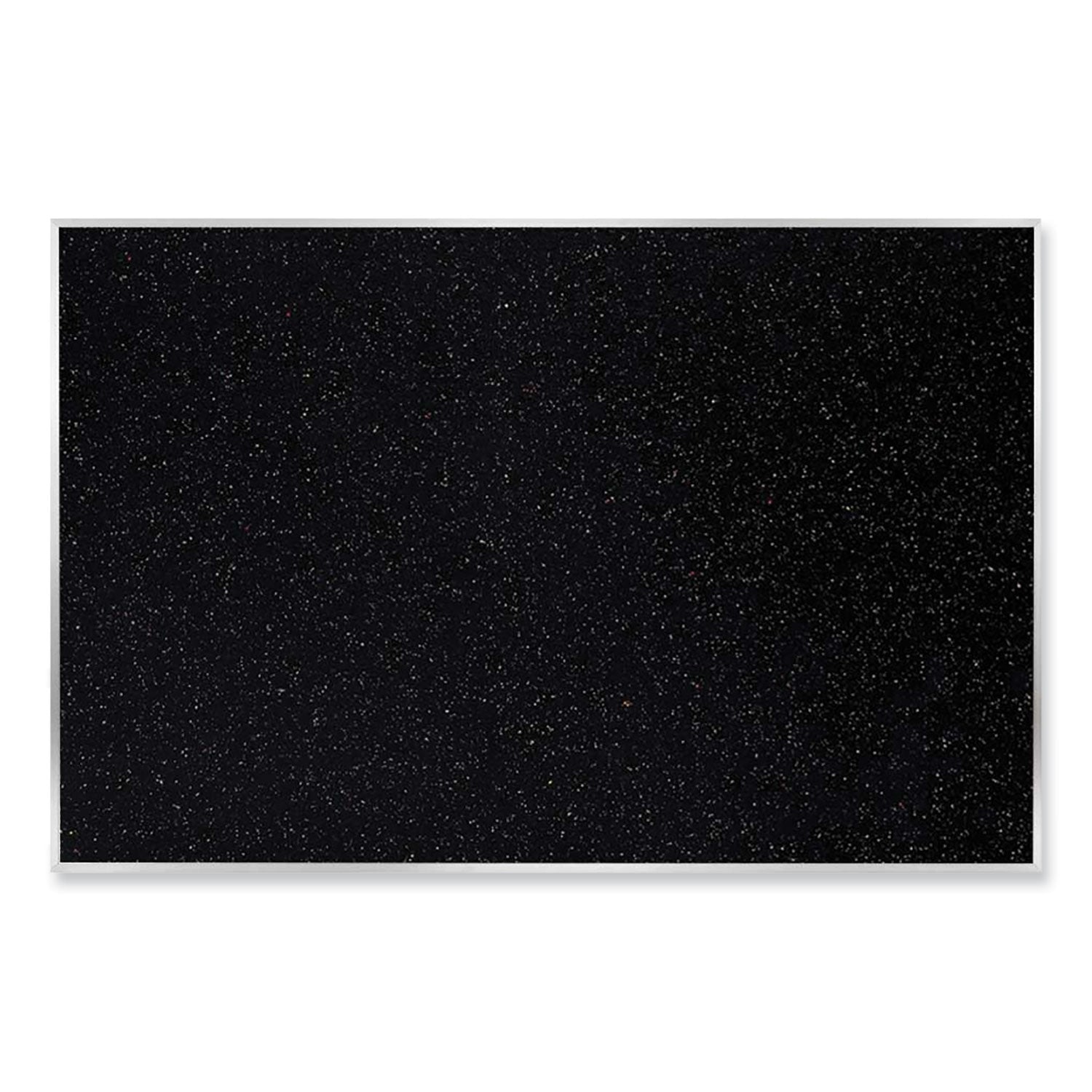 Satin Aluminum-Frame Recycled Rubber Bulletin Boards, 144.5 x 48.5, Confetti Surface, Ships in 7-10 Business Days