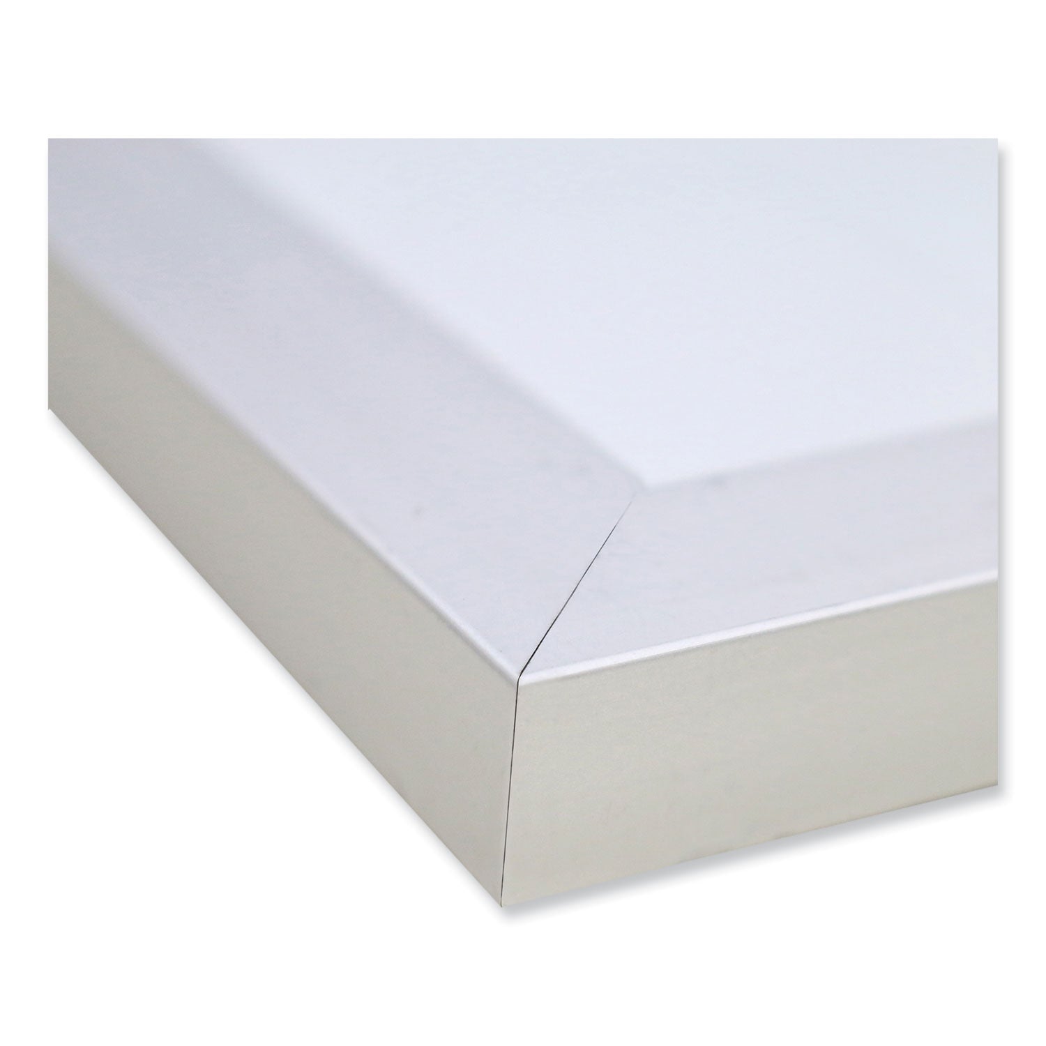 Magnetic Porcelain Whiteboard with Satin Aluminum Frame, 48.5 x 48.5, White Surface, Ships in 7-10 Business Days