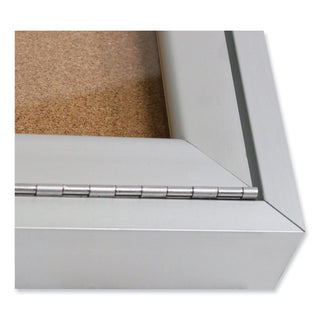 1-door-enclosed-natural-cork-bulletin-board-with-satin-aluminum-frame-36-x-36-tan-surface-ships-in-7-10-business-days_ghepa13636k - 4