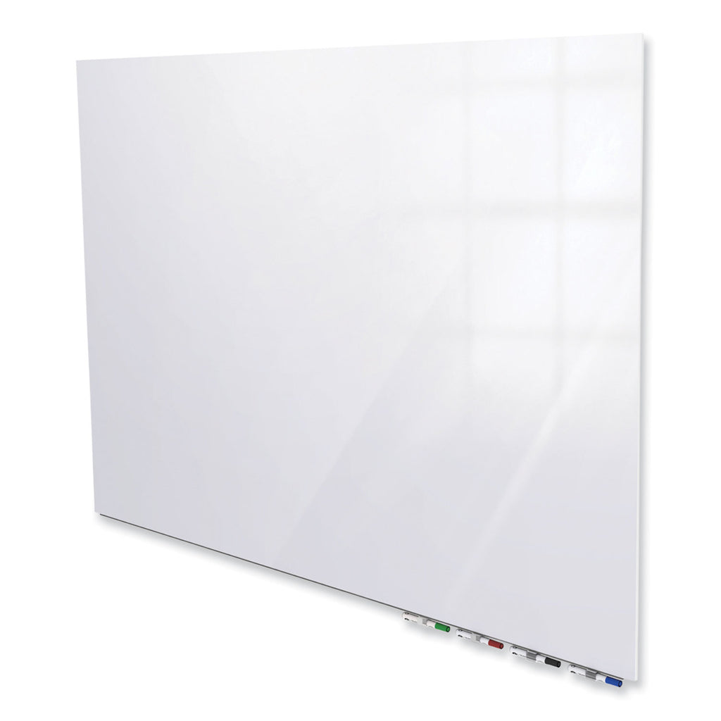 Aria Low Profile Magnetic Glass Whiteboard, 60 x 36, White Surface, Ships in 7-10 Business Days