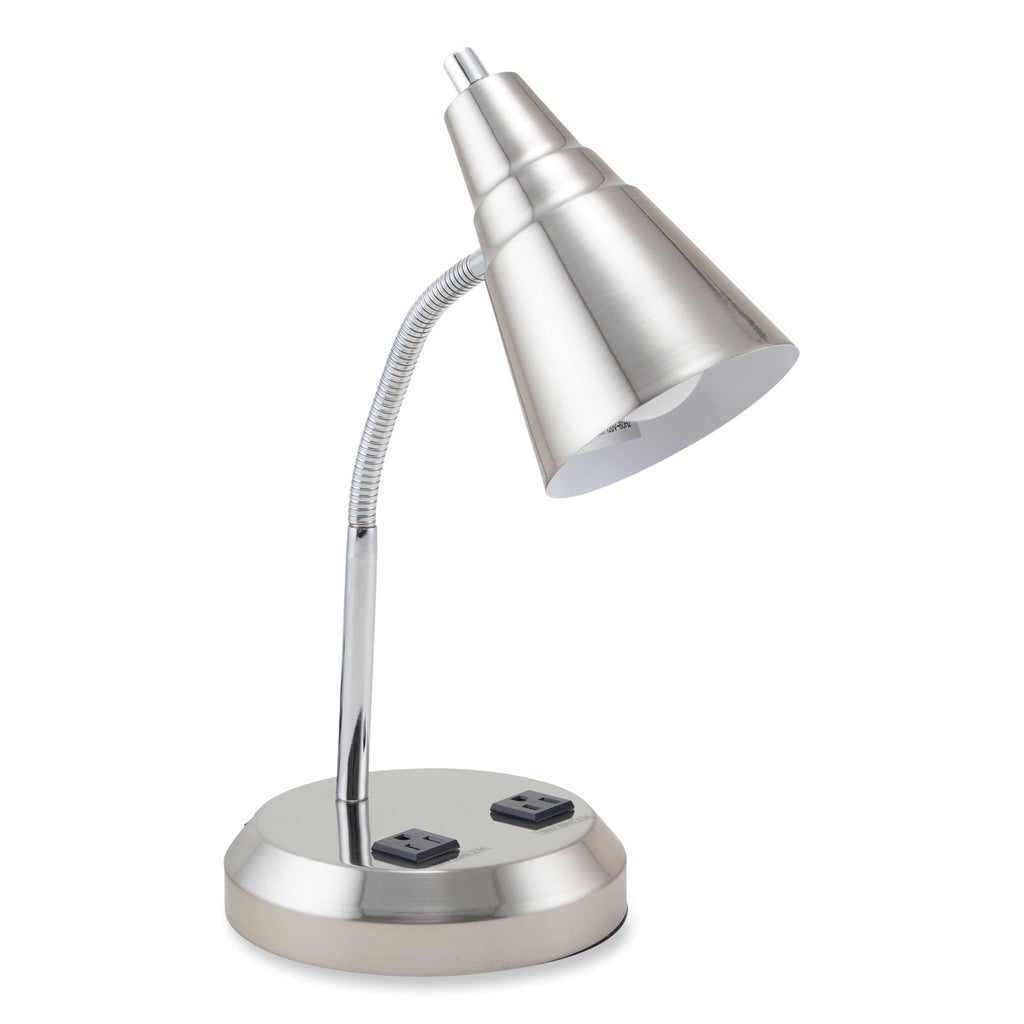led-gooseneck-desk-lamp-with-charging-outlets-gooseneck15-high-brushed-steel-ships-in-4-6-business-days_vluvs20105bn - 1