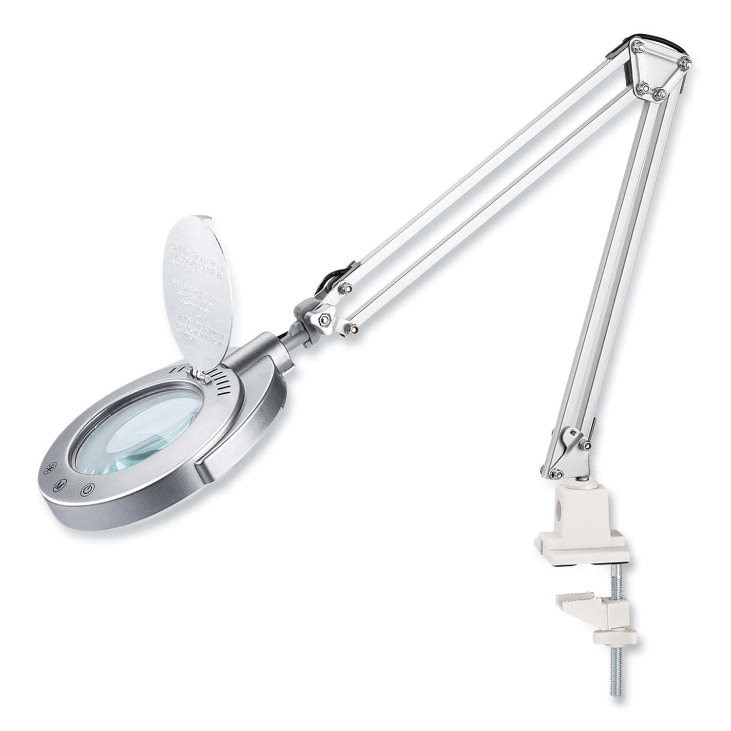 led-magnifier-lamp-with-clamp-swing-arm-22-high-silver-ships-in-4-6-business-days_vlu9vsl40203sc - 3