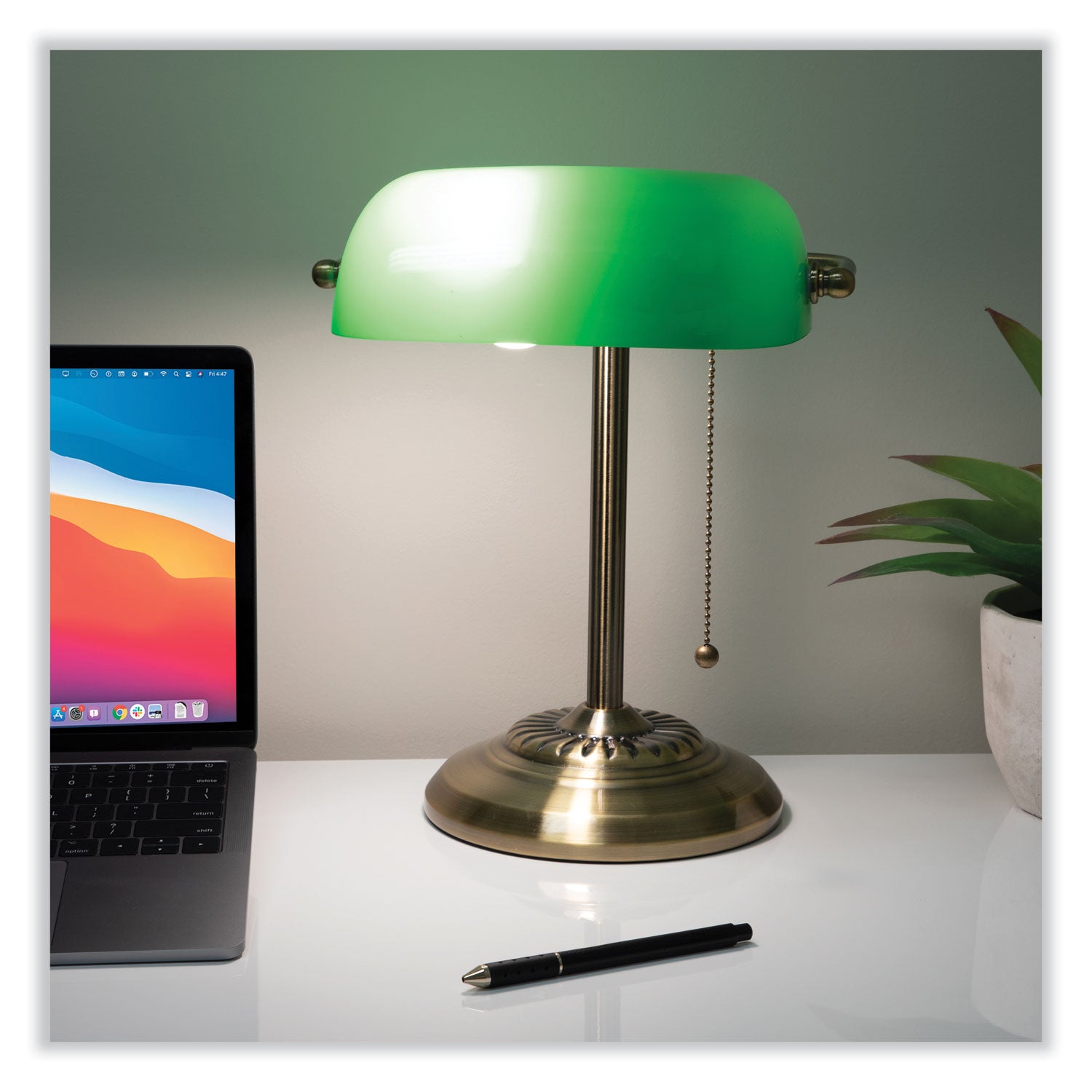 led-bankers-lamp-with-green-shade-cable-suspension-neck-135-high-antique-brass-ships-in-4-6-business-days_vlu9b101ab - 5