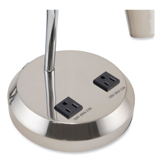 led-gooseneck-desk-lamp-with-charging-outlets-gooseneck15-high-brushed-steel-ships-in-4-6-business-days_vluvs20105bn - 5