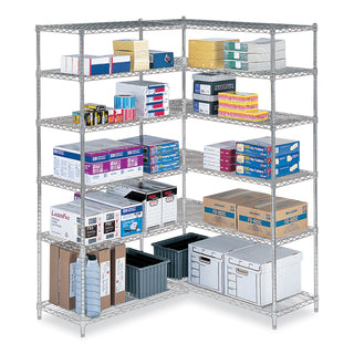 Industrial Extra Shelf Pack, 36w x 24d x 1.5h, Steel, Metallic Gray, 2/Pack, Ships in 1-3 Business Days