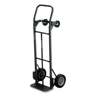 Safco Tuff Truck Convertible - 500 lb Capacity - 8" Caster Size - x 18.5" Width x 12" Depth x 52" Height - Steel Frame - Black - 1 Each