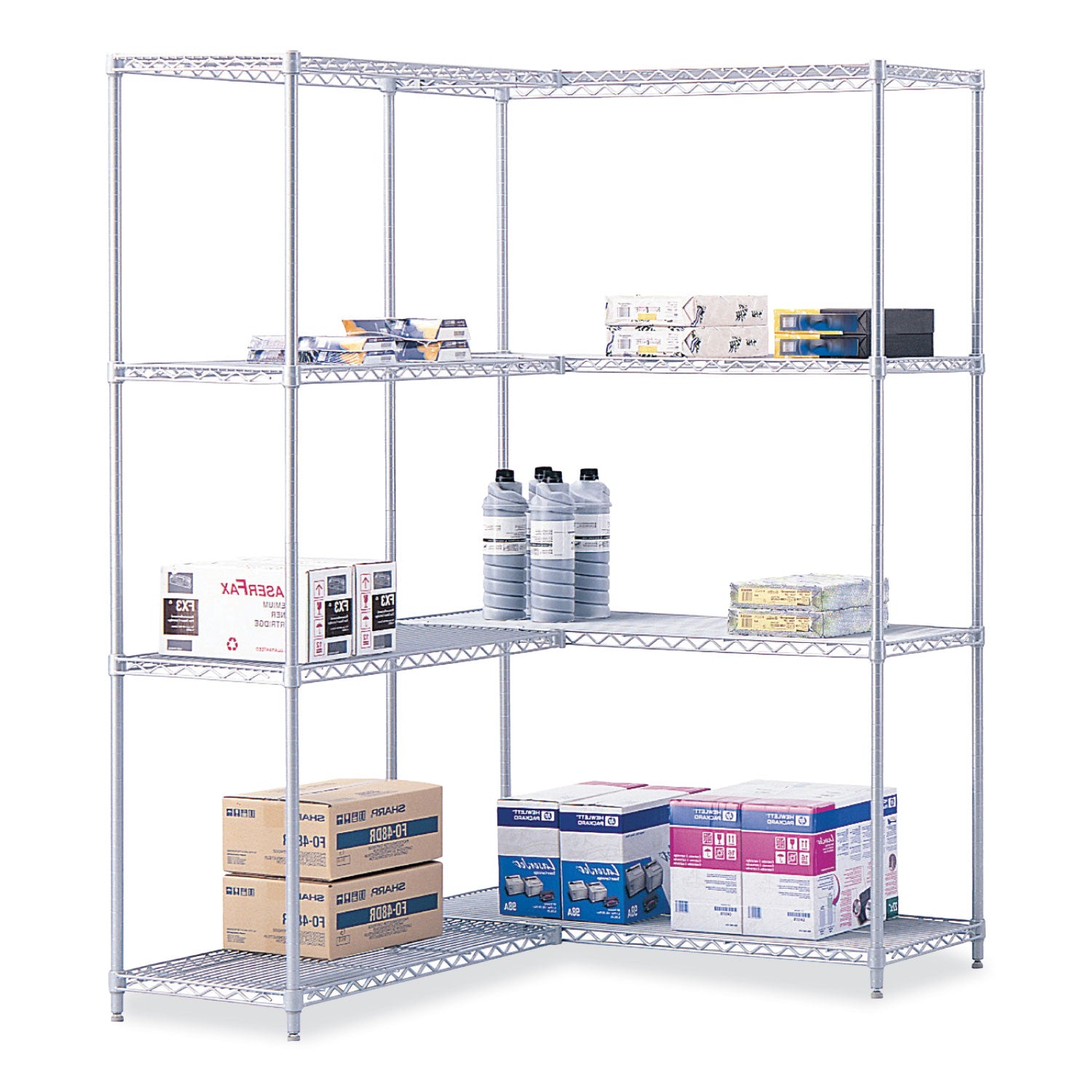 Industrial Extra Shelf Pack, 36w x 18d x 1.5h Steel, Metallic Gray, 2/Pack, Ships in 1-3 Business Days - 