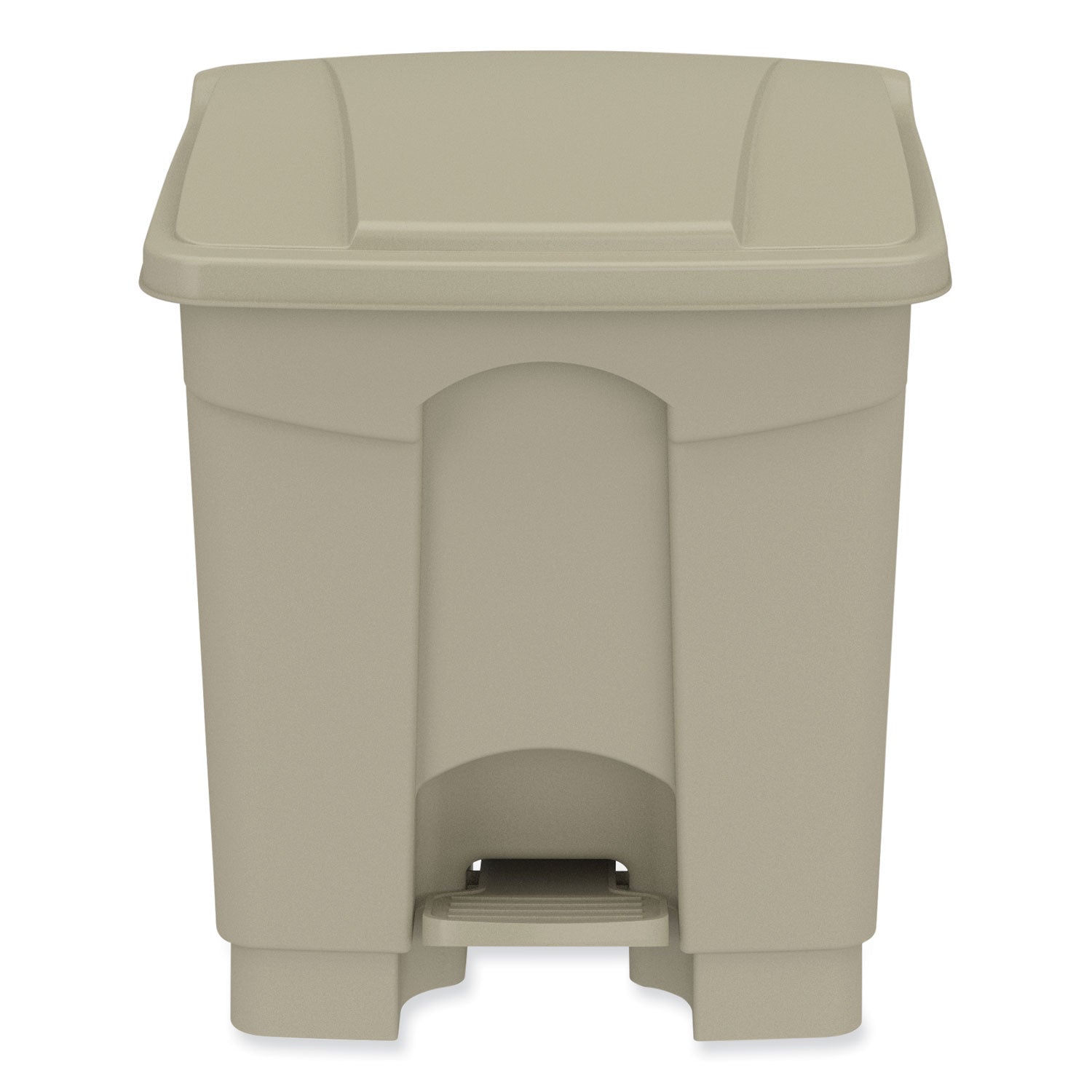 plastic-step-on-receptacle-20-gal-metal-tan-ships-in-1-3-business-days_saf9924tn - 2