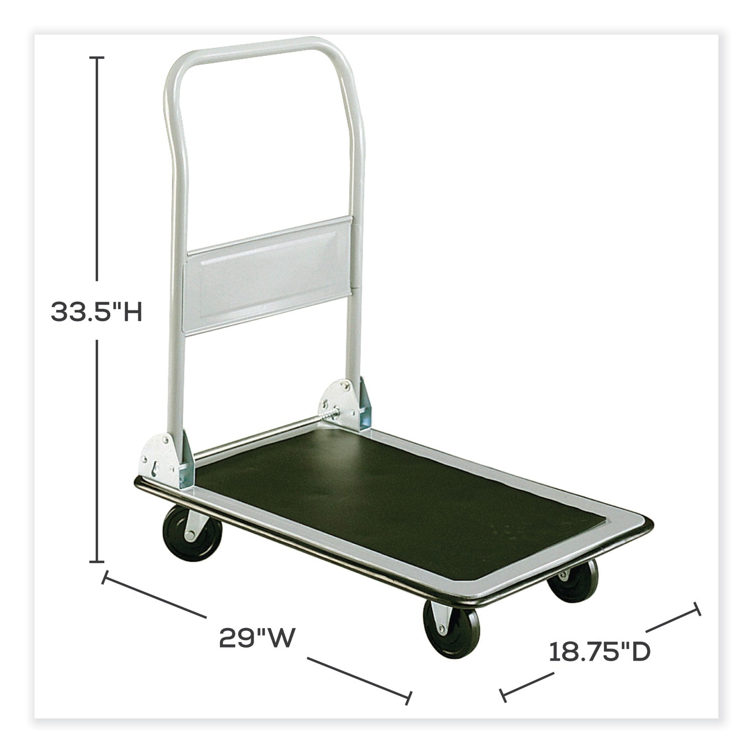 Tuff Truck Platform Truck, 400 lb Capacity, 29 x 18.75, Gray, Ships in 1-3 Business Days