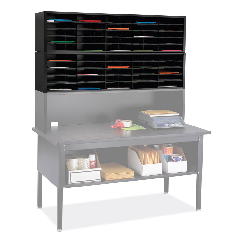 e-z-sort-additional-mail-trays-5-shelves-11-x-125-x-05-black-ships-in-1-3-business-days_saf7753bl - 2