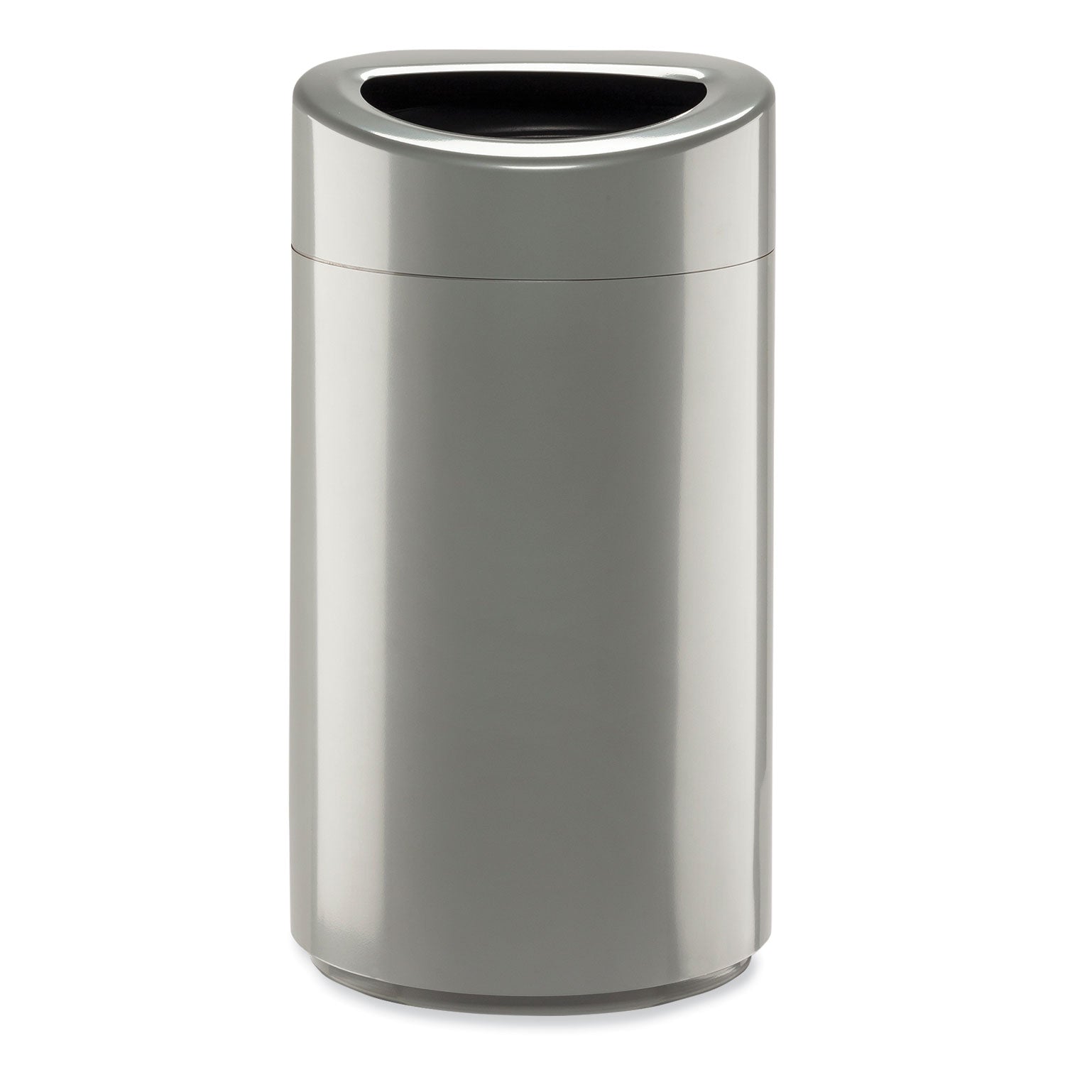 open-top-oval-waste-receptacle-14-gal-steel-silver-ships-in-1-3-business-days_saf9921sl - 2