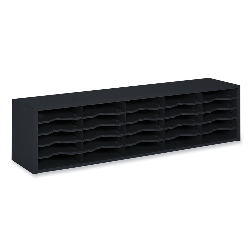 e-z-sort-sorter-module-20-compartments-575-x-13-x-1425-black-ships-in-1-3-business-days_saf7751bl - 1