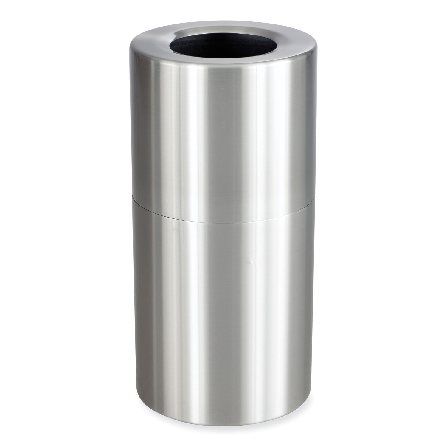 single-recycling-receptacle-20-gal-steel-brushed-aluminum-ships-in-1-3-business-days_saf9942ss - 2