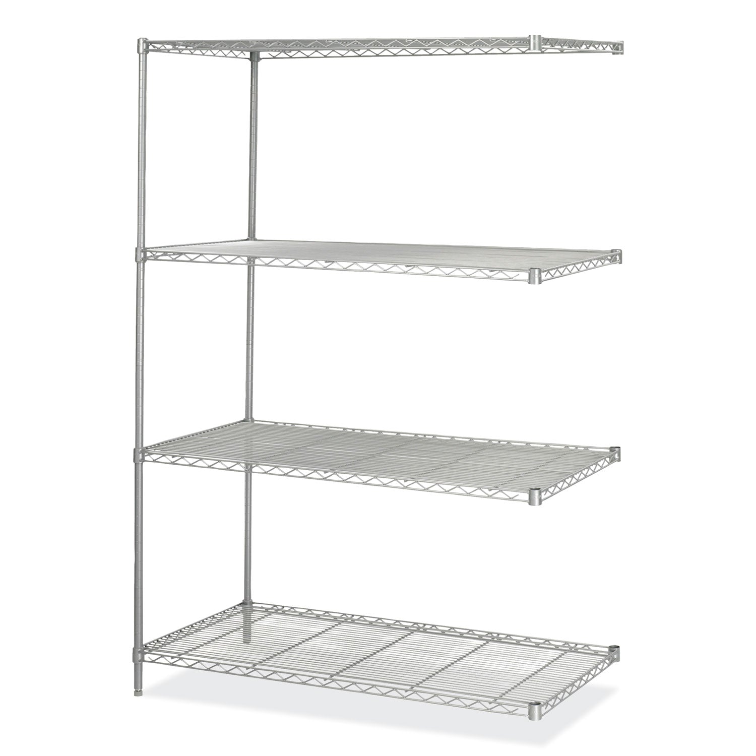 industrial-add-on-unit-four-shelf-48w-x-24d-x-72h-steel-metallic-gray-ships-in-1-3-business-days_saf5295gr - 1