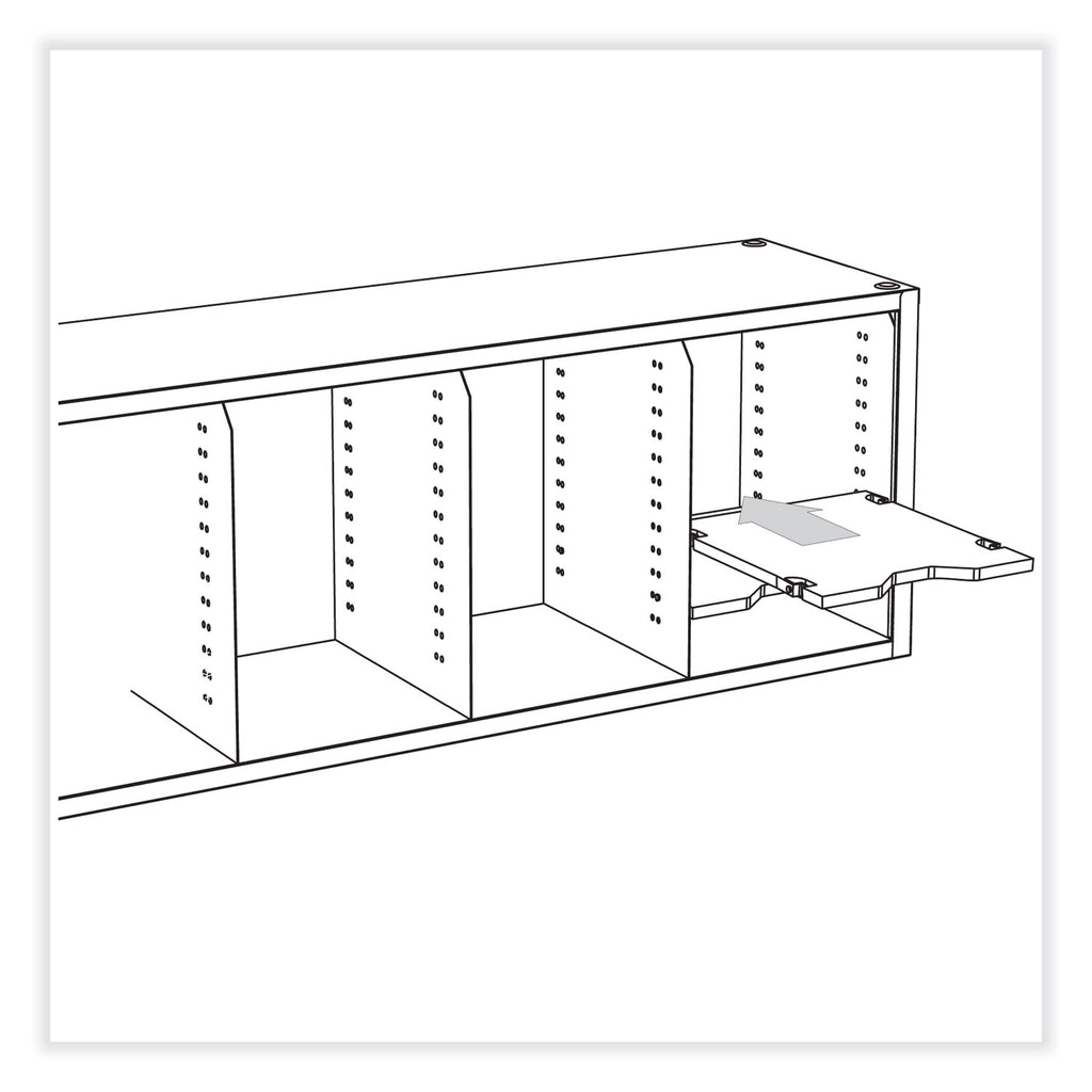E-Z Sort Additional Mail Trays, 5 Shelves, 11 x 12.5 x 0.5, Gray, Ships in 1-3 Business Days