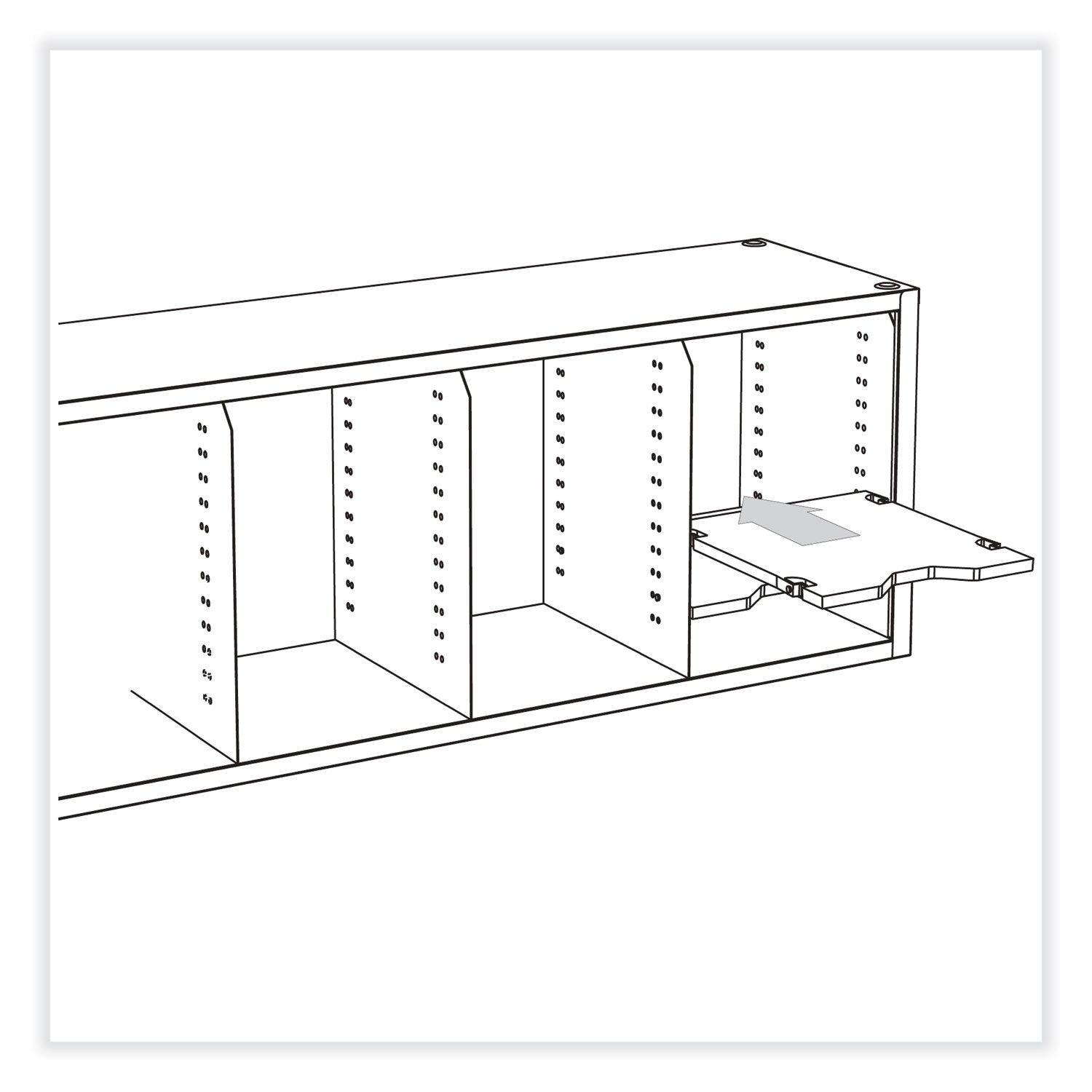 E-Z Sort Additional Mail Trays, 5 Shelves, 11 x 12.5 x 0.5, Gray, Ships in 1-3 Business Days